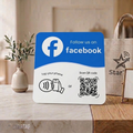 Placa NFC Adesiva Facebook